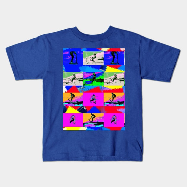 Lets Scoot! - Scooter Riders Kids T-Shirt by Highseller